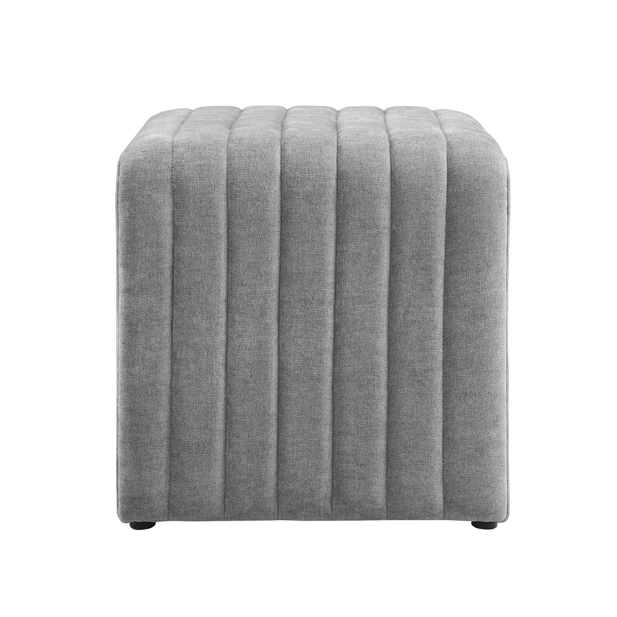 Nelas Ottoman - Light Grey