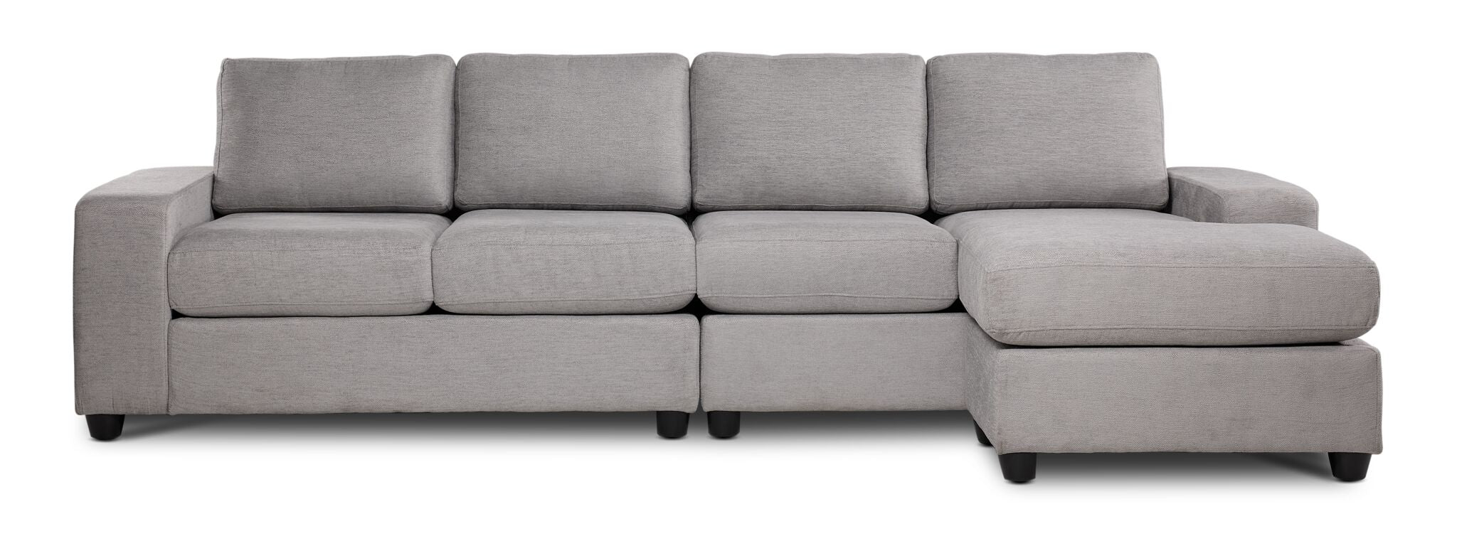 Neptune 2-Piece Sectional with Reversible Chaise - Grey