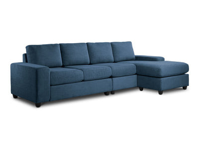 Neptune 2-Piece Sectional with Reversible Chaise - Blue