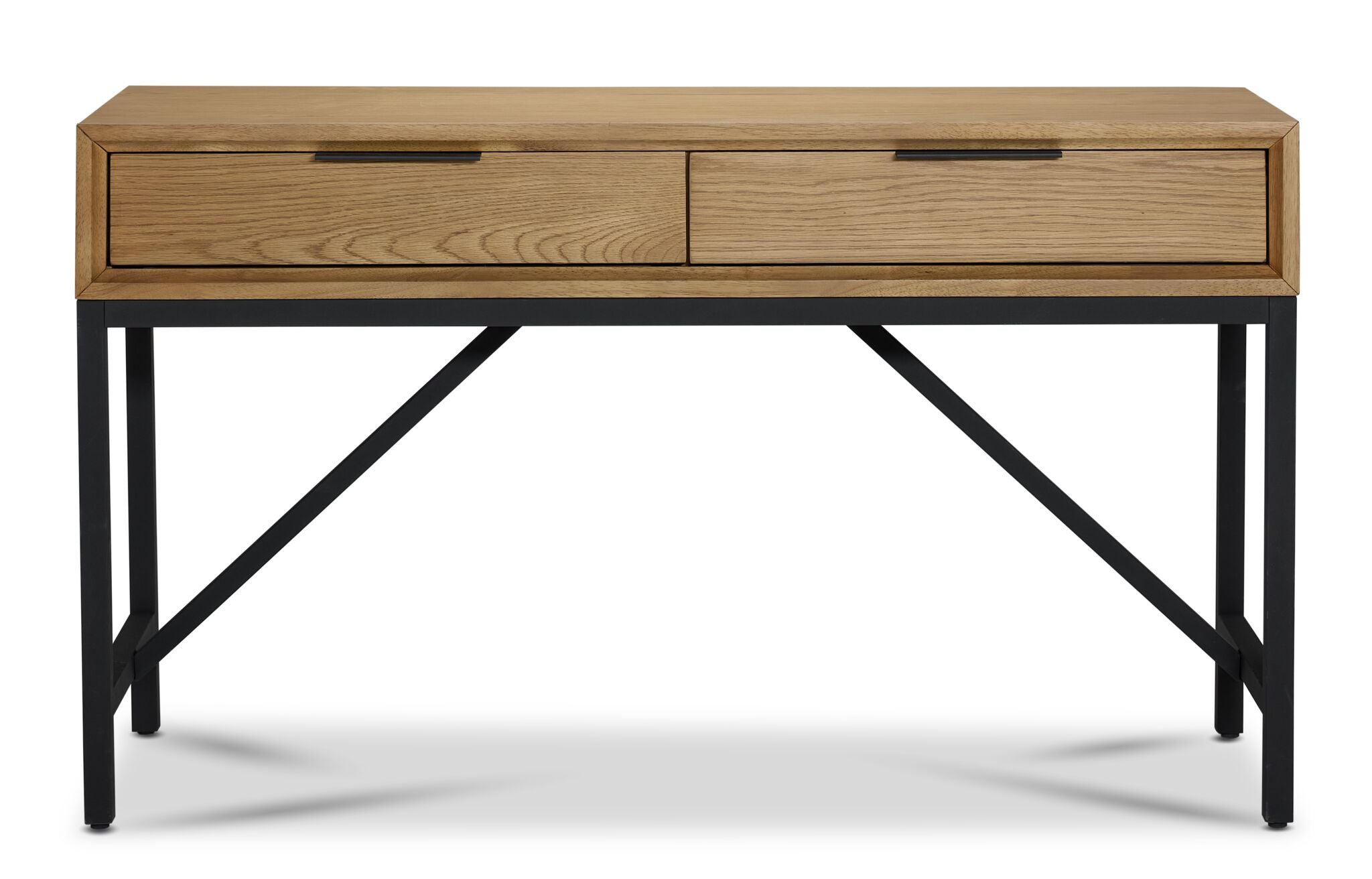Feeling Connected - Newport 52" Sofa Table - Oak and Black