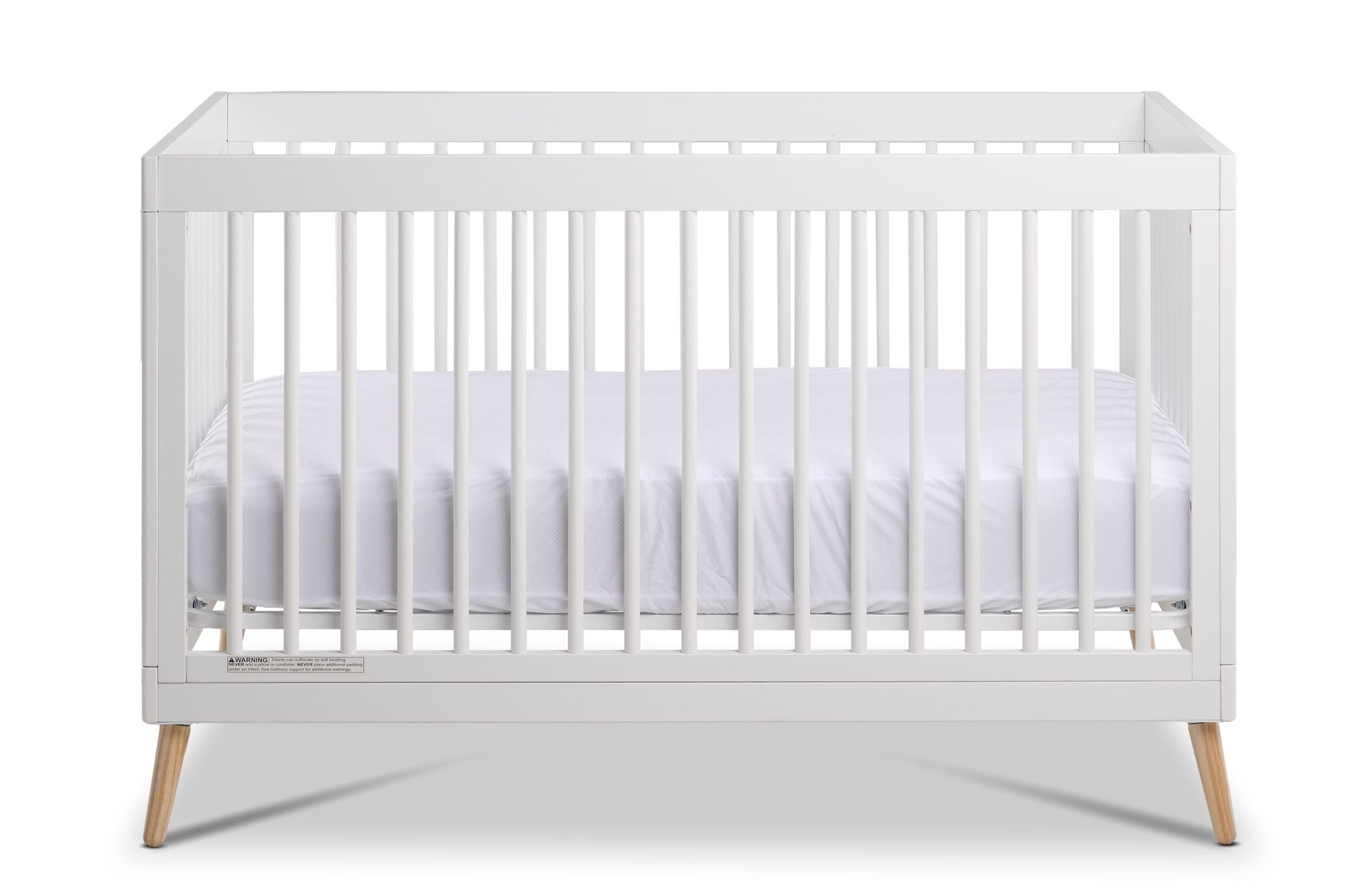 Delta Children Nico Convertible Crib - Bianca White, Natural