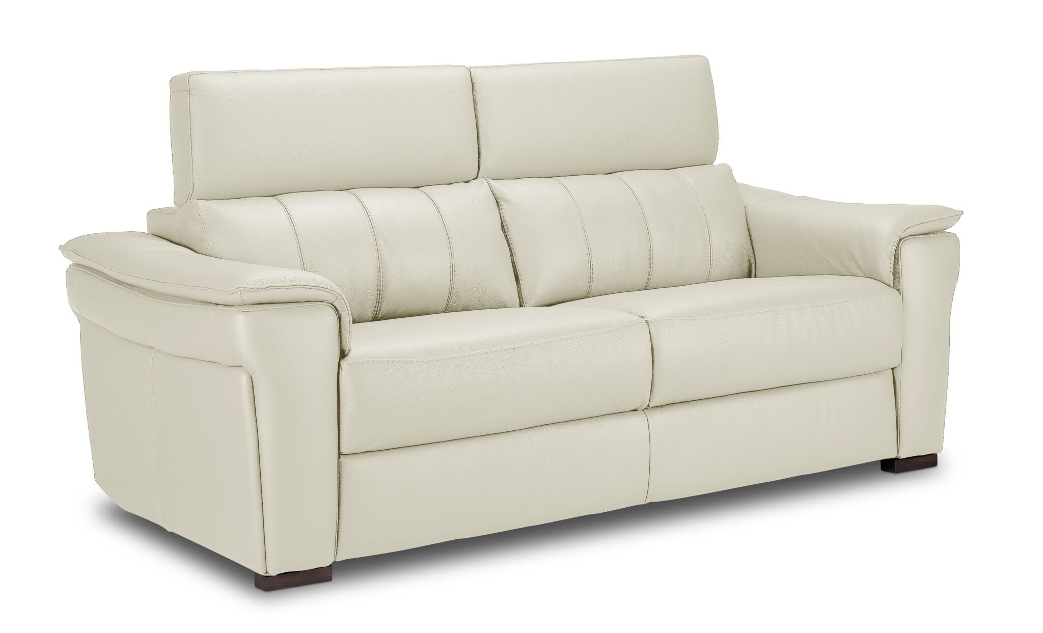 Orlando-Ray Leather Sofa, Loveseat and Chair Set - White