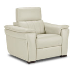 Orlando-Ray Leather Chair - White