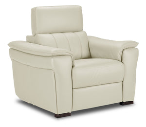 Orlando-Ray Leather Chair - White