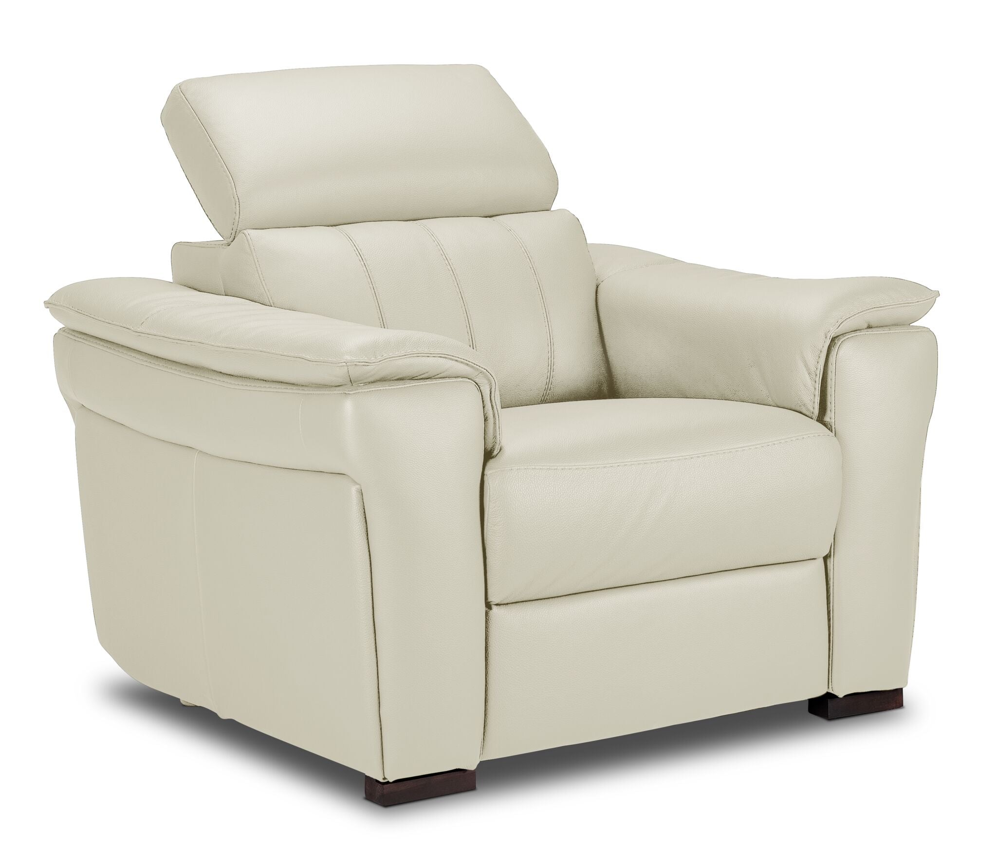 Orlando-Ray Leather Chair - White