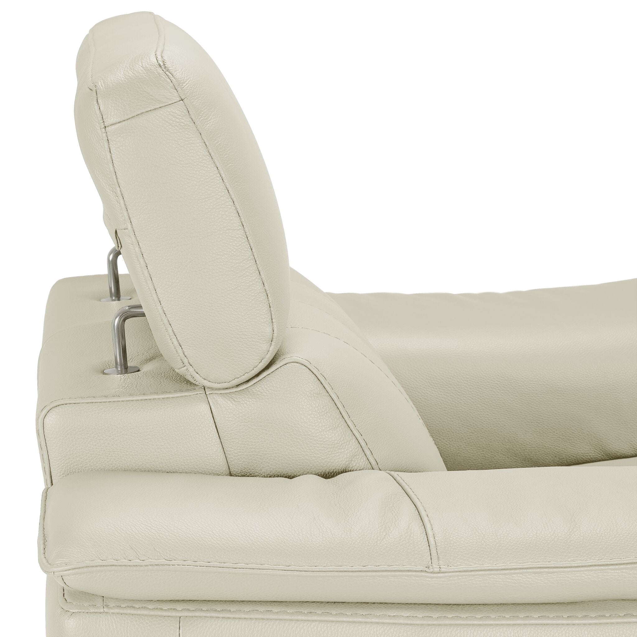 Orlando-Ray Leather Chair - White