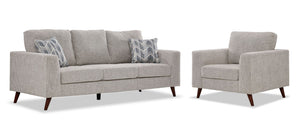 Orleans Sofa and Chair Set - Beige