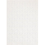 Arctic Echo 5'3" x 7'7" Diamond Area Rug - White