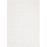 Arctic Echo 6'7" x 9'6" Diamond Area Rug - White