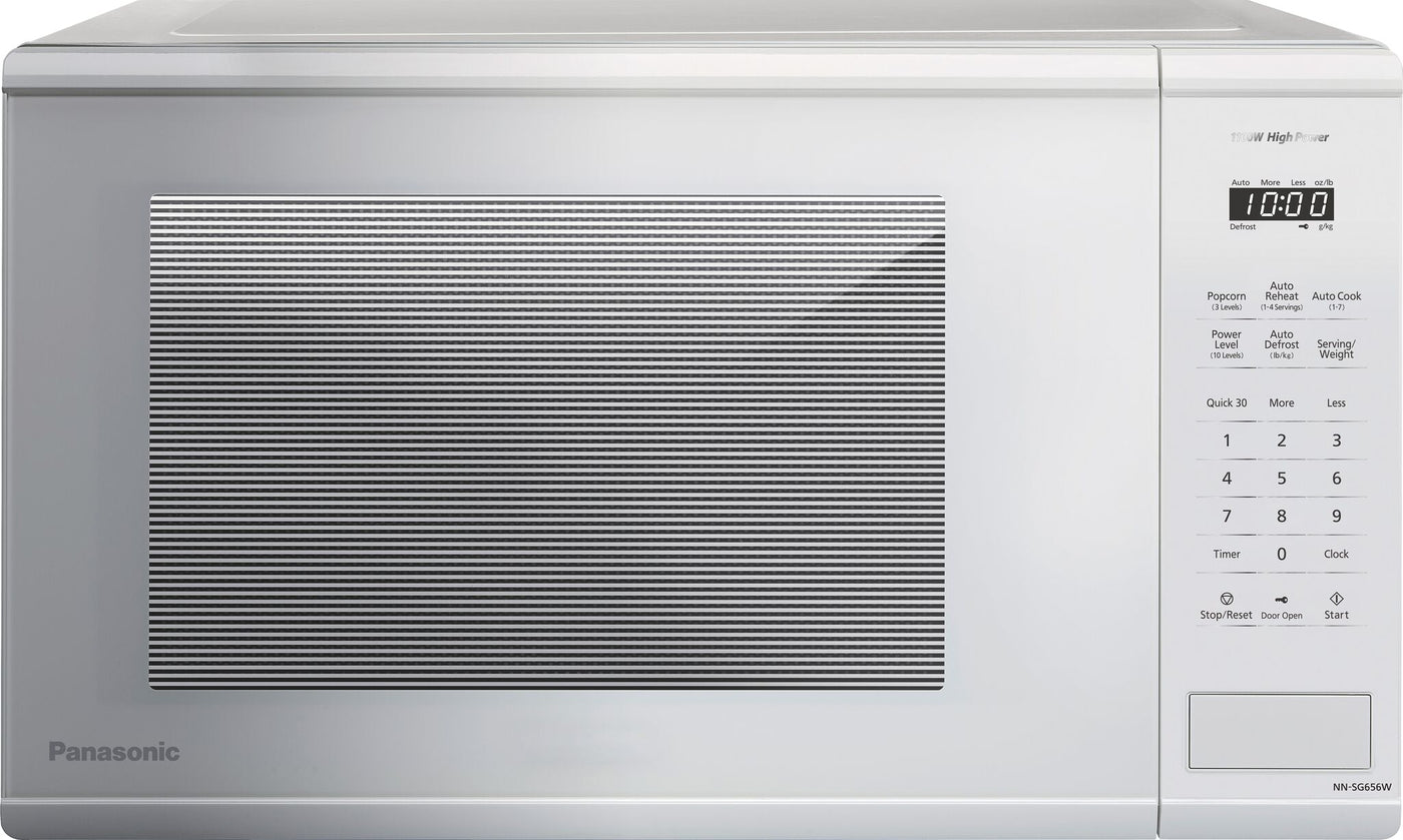 Panasonic White Countertop Microwave with Genius Sensor (1.3 Cu.Ft.) - NNSG656WC