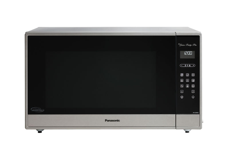 Panasonic Fingerprint Stainless Steel Countertop Microwave with