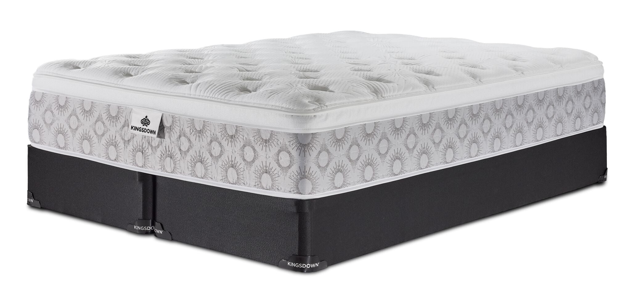 Kingsdown Paxton Medium Euro Top Queen Mattress and Split Boxspring Set