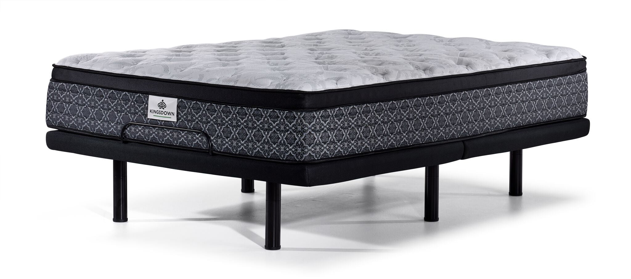 Kingsdown Percy Medium Euro Top Full Mattress and L2 Motion Pro Adjustable Base