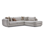 Fresh Perspective - Perspective 2-Piece Sectional with Right-Facing Chaise - Beige