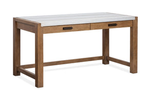 Plum Creek 60" Marble Top Writing Desk - Sierra Brown