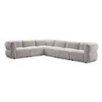 In Full Bloom - Porto 6-Piece Modular Sectional - Taupe