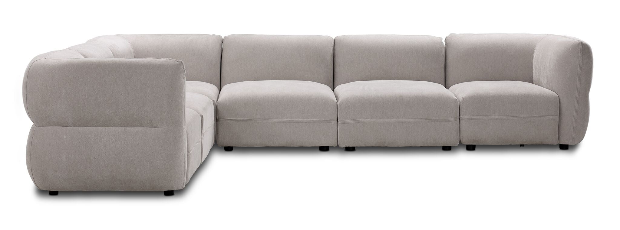 In Full Bloom - Porto 6-Piece Modular Sectional - Taupe