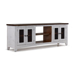 Pueblo 78.75" White Entertainment Unit - Weathered White