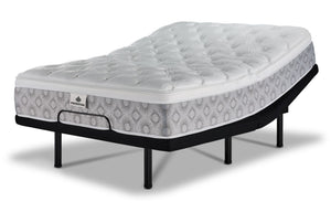 Kingsdown Quinlan Plush Euro Top King Mattress and L2 Pro Adjustable Base