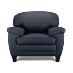 Raphael Leather Chair - Navy