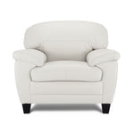 Raphael Leather Chair - Silver Grey