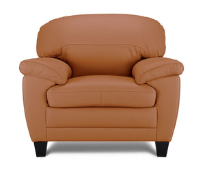 Raphael Leather Chair - Saddle