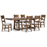 Raylan 7-Piece Extendable Dining Set - Brown