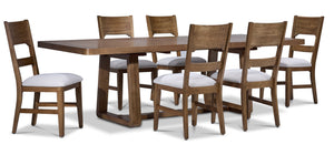 Raylan 7-Piece Extendable Dining Set - Brown