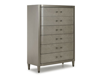 Reece 6-Drawer Chest - Silver Grey