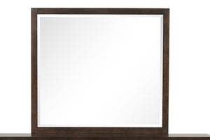 Reed Mirror - Dark Walnut