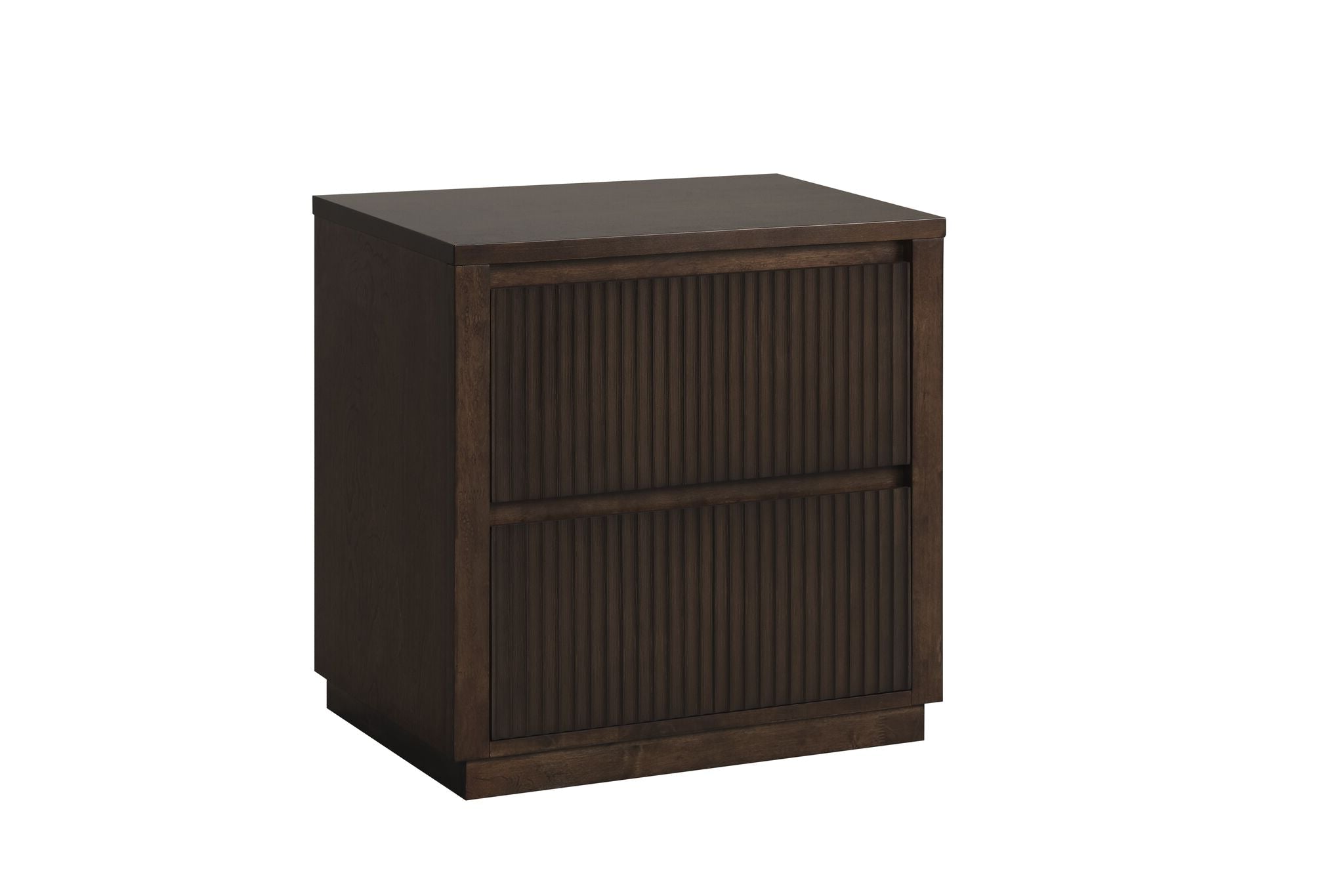 Reed Night Table - Dark Walnut