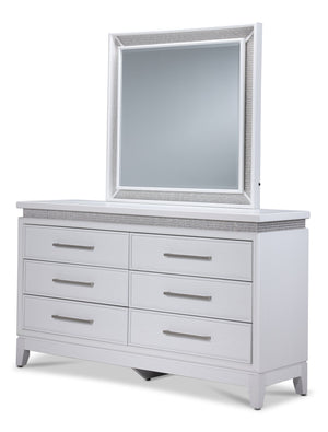 Reflections 6-Drawer Dresser - White