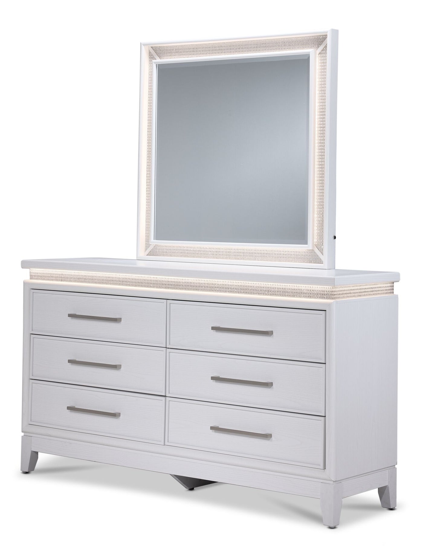 Reflections 6-Drawer Dresser - White