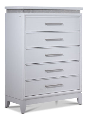 Reflections 5-Drawer Chest - White