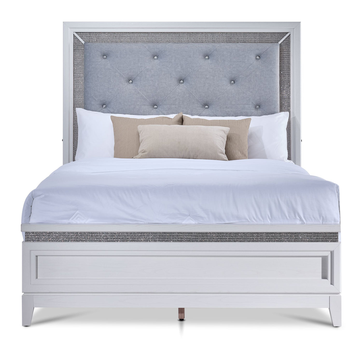 Reflections 3 - Piece Queen Bed - White
