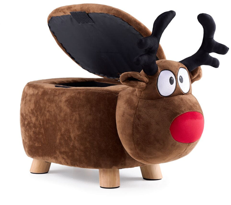 Reindeer Storage Ottoman Brown Leon's