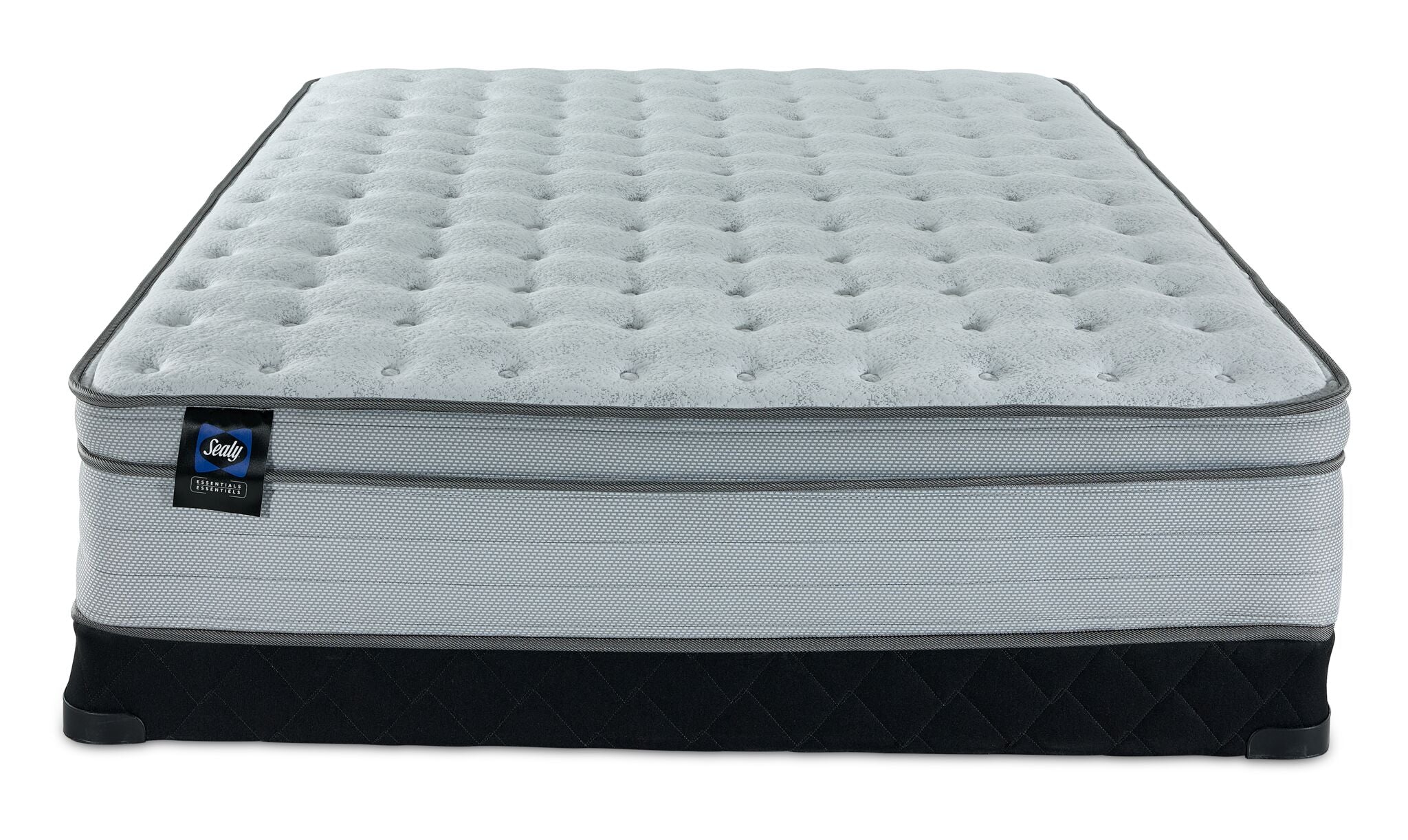 Sealy® Essentials Remy II Firm Eurotop Queen Mattress and Low-Profile Boxspring