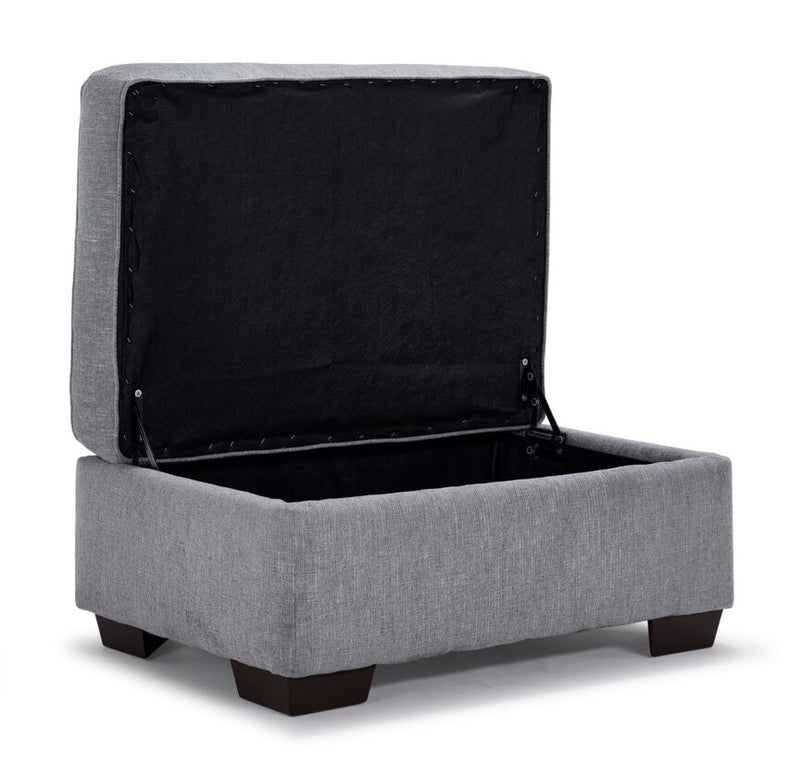 Renzo Storage Ottoman Marble Leon's