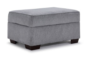 Renzo Storage Ottoman - Marble