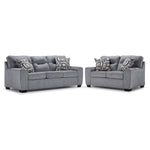 Mackay Sofa and Loveseat Set - Grey