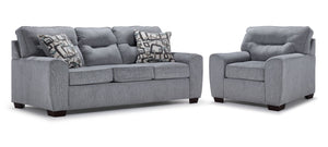 Mackay Sofa and Chair Set - Grey