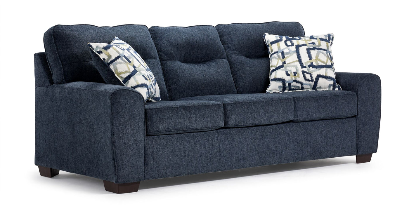Mackay Sofa and Loveseat Set - Blue