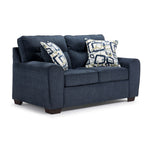 Mackay Sofa and Loveseat Set - Blue