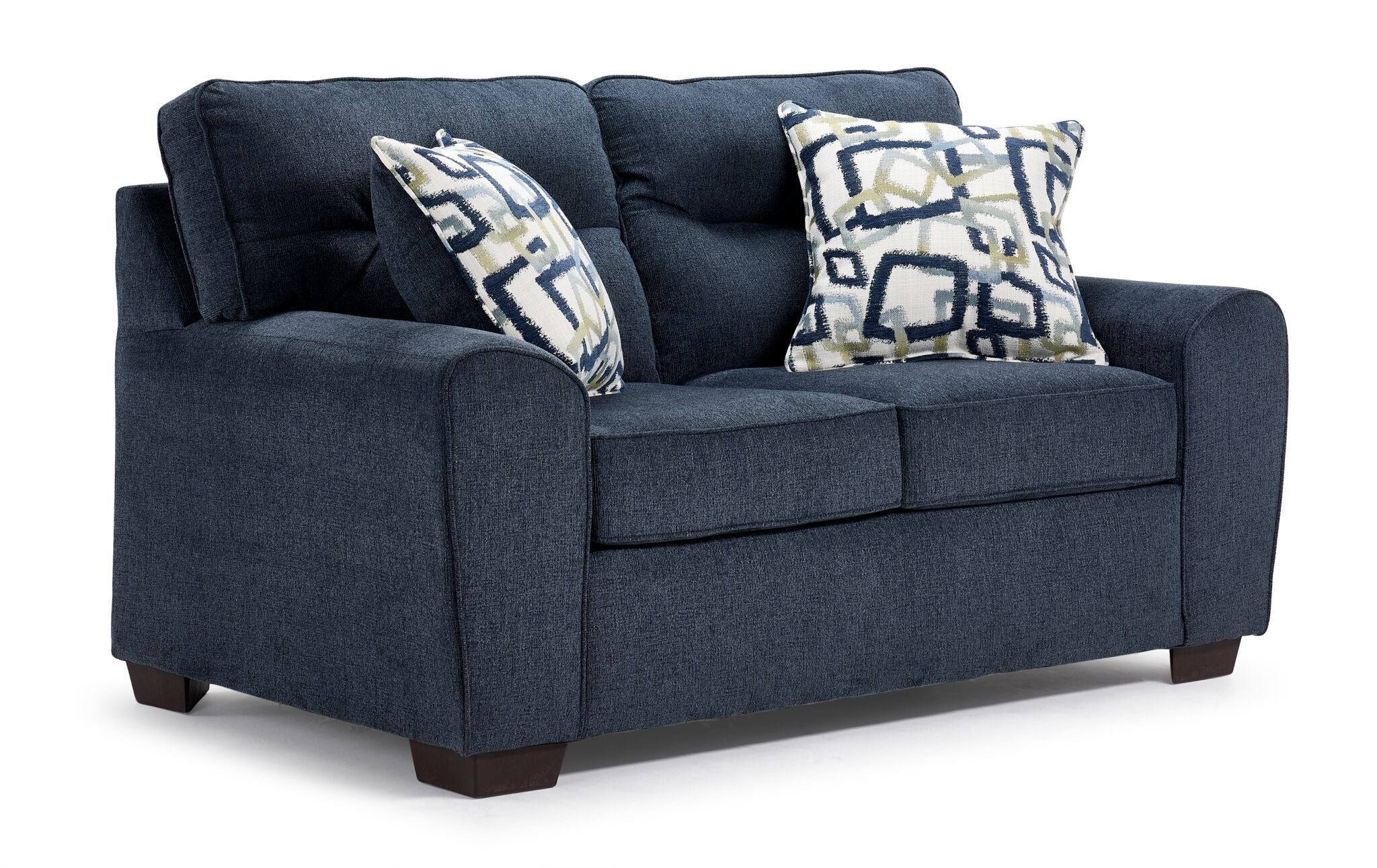 Mackay Sofa and Loveseat Set - Blue
