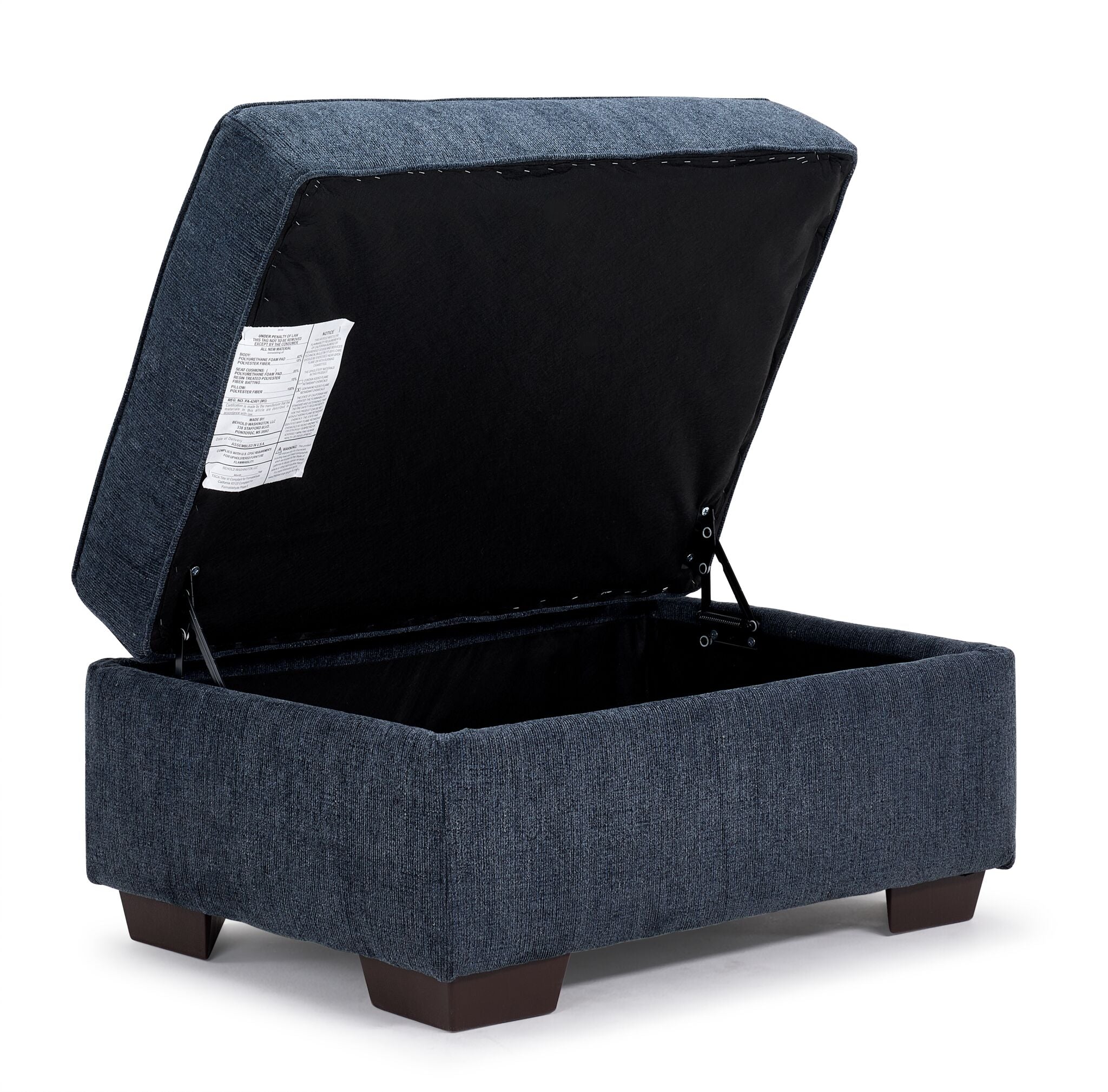 Mackay Storage Ottoman - Blue