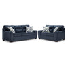 Mackay Sofa and Loveseat Set - Blue