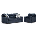 Mackay Sofa and Chair Set - Blue