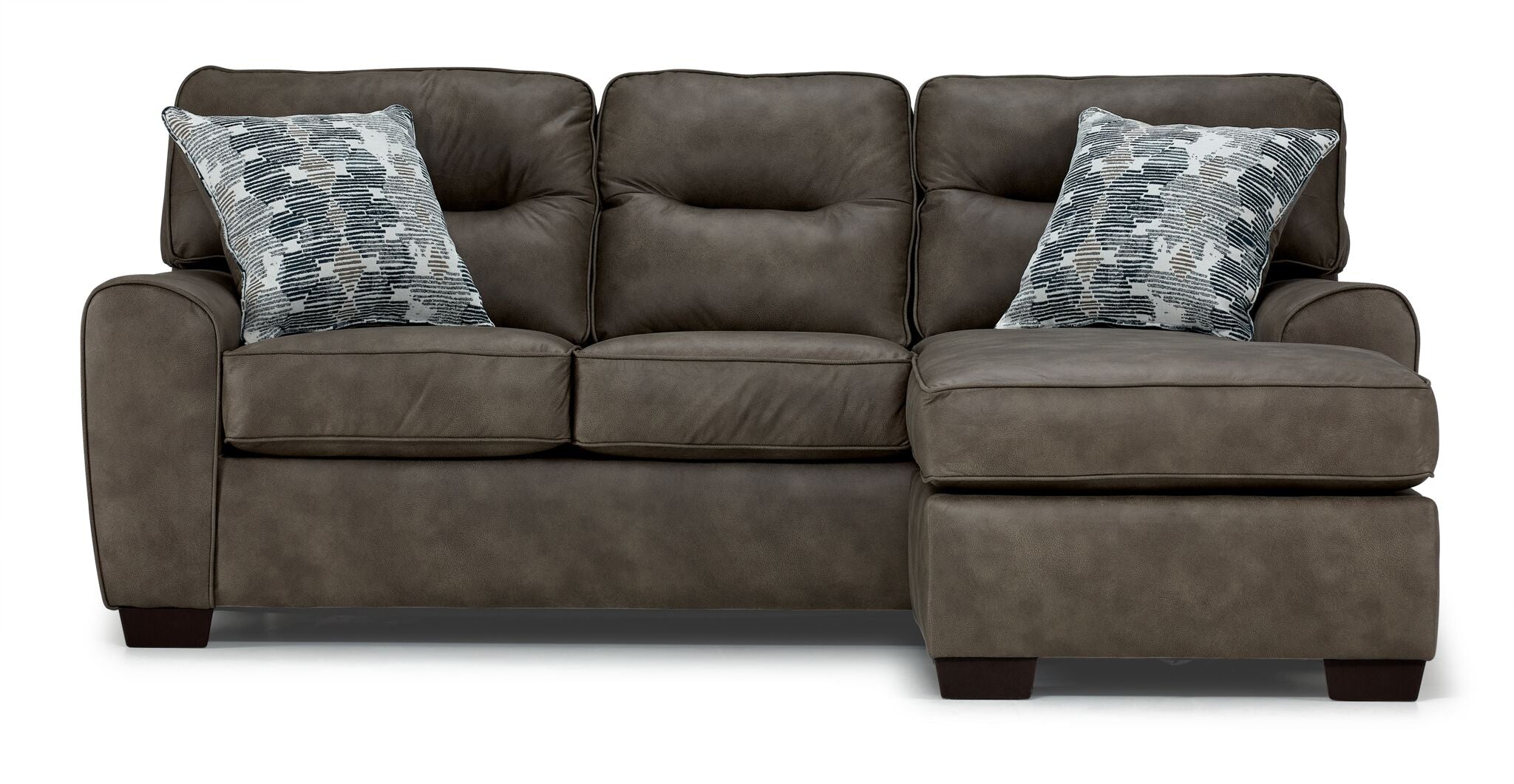 Renzo Chaise Sofa - Pebble