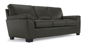 Reynolds Leather Sofa - Dark Grey