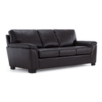 Reynolds Leather Sofa, Loveseat and Chair Set - Coffee